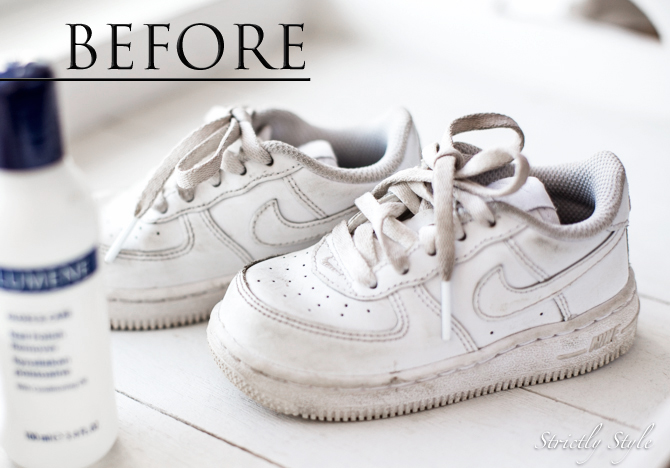 valkoisten kenkien puhdistus (1 of 5)before
